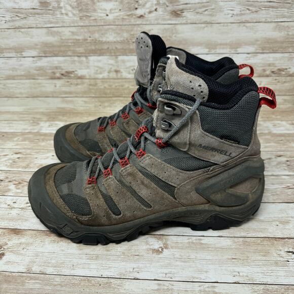 Merrell Strongfield Tactical Brown Waterproof Outdoor Hiking Boots Men's Size 9 - Picture 3 of 9
